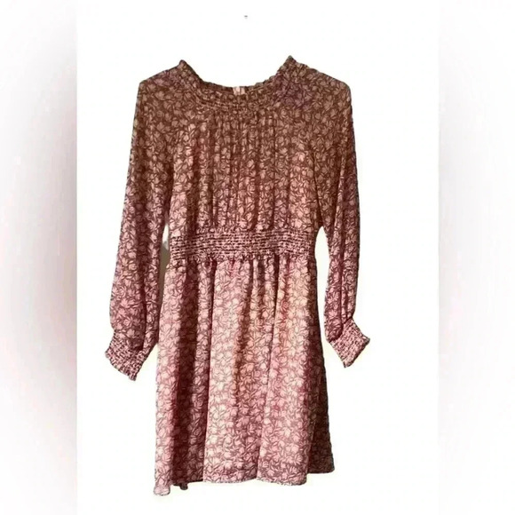 Anthropologie Gal Meets Glam Wimberly Smocked Mini Dress. Size 4 P - Picture 1 of 16
